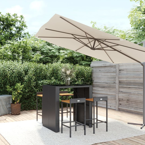 Garden bar set black - bar,
