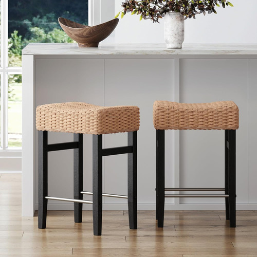 Bohemian rattan bar - bar, stools