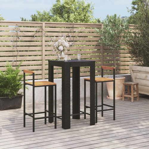 Garden bar set black - garden,
