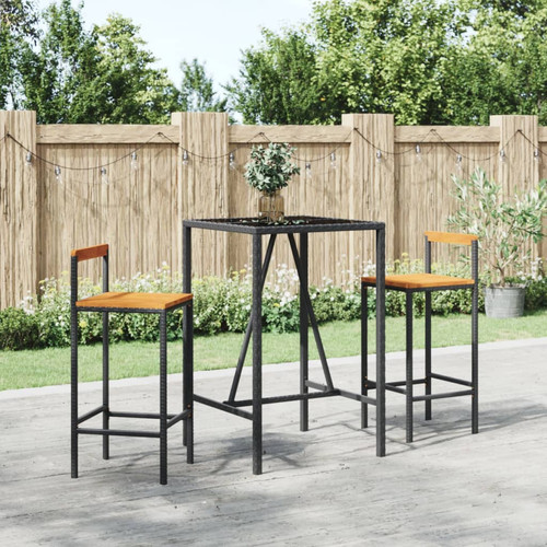 Garden bar set - bar, black