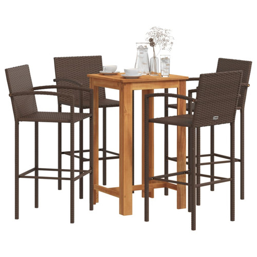 Garden bar set brown - bar,
