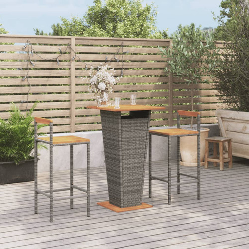 Bar set 60x60x110cm - 60x60x110cm, grey